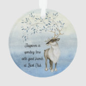 Citation d'amitié de club de lecture de renne (dos)