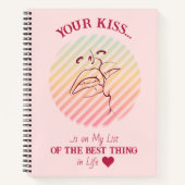 Citation d'amour Carnet de baiser romantique (Devant)