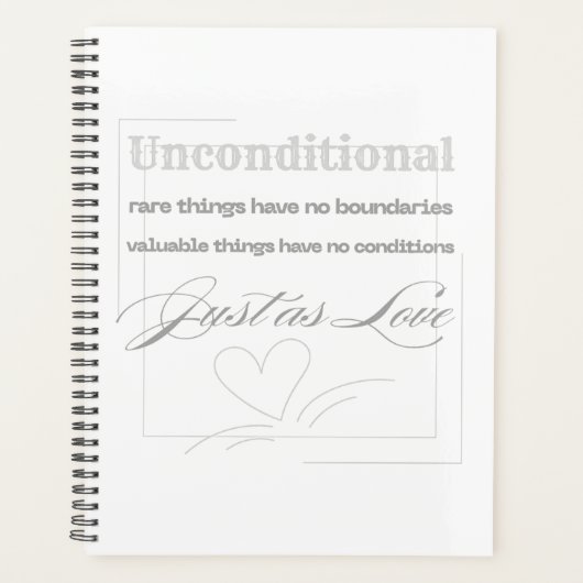 Citation d'amour inconditionnel (Devant)