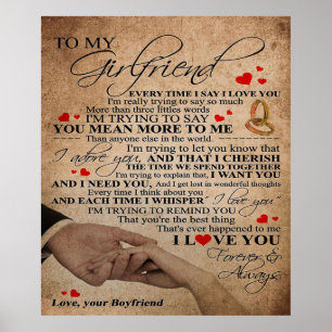 Citation d'amour pour petite amie   Cadeau de déco