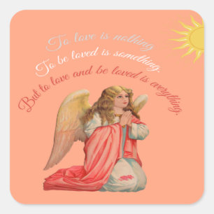 CITATION D'AMOUR ROMANTIQUE AUTOCOLLANTS DÉCORAT