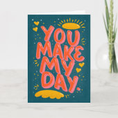 Citation d'amour Saint-Valentin Typographie carte  (Devant)