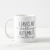 Citation d'automne Mug de calligraphie tendance (Gauche)