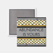 Citation de 3 mots-L'abondance est votre aimant fr (Recto/Verso)