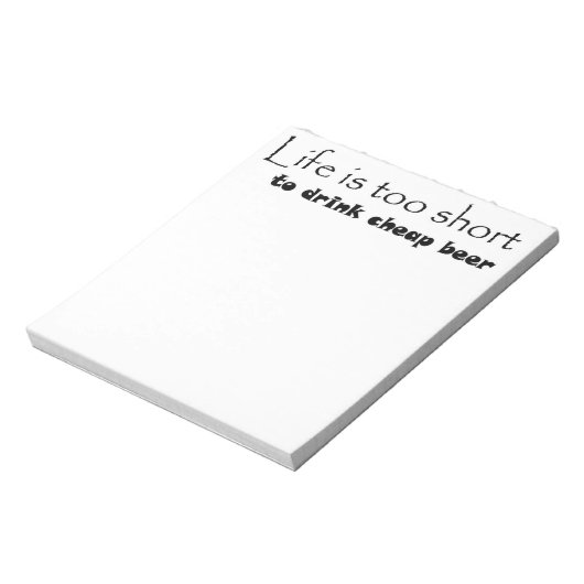 Citation de bière amusante blocs-notes idées cadea (Tourné)