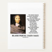 Citation de Blaise Pascal Pari Perte Dieu Existe (Dos)