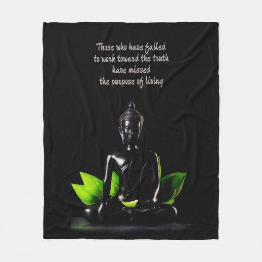 Citation de bouddha 1 couverture polaire (Devant)