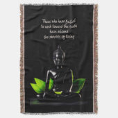 Citation de bouddha 1 jeter couverture (devant Vertical)