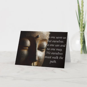 Citation de Bouddha : Carte inspirée