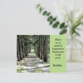 Citation de bouddha — carte postale (Debout devant)