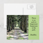 Citation de bouddha — carte postale (Devant / Derrière)