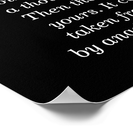 Citation de Bouddha - poster art (Coin)