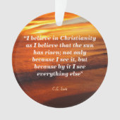 Citation De C. S. Lewis Sur Le Christianisme (devant)