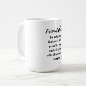 Citation de cadeau de jour de l'amitié Mug (Devant gauche)