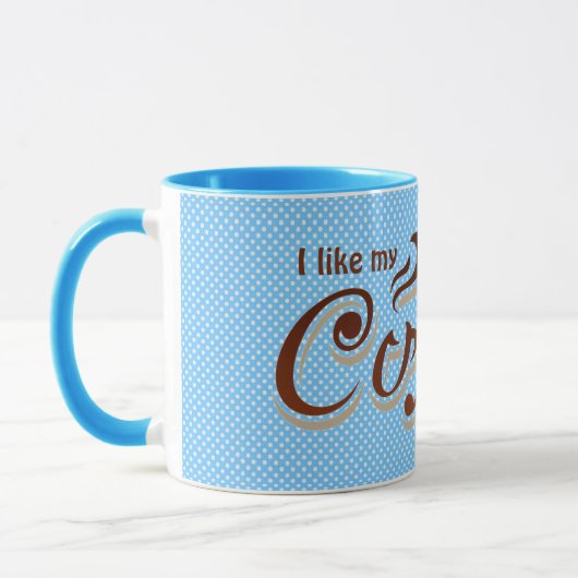 citation de café amusante sur aqua dots mug (Gauche)
