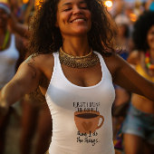 Citation de café Femme blanche Débardeur