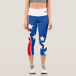 Citation de Capri Leggings Patriotic Red Blue