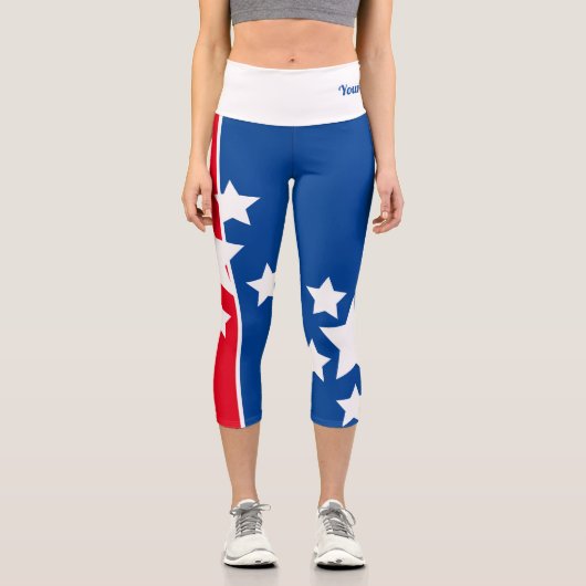 Citation de Capri Leggings Patriotic Red Blue (Recto)