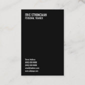 Citation de carte du formateur de motivation et d' (Dos)