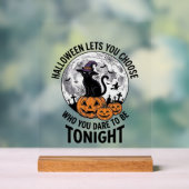Citation de chat Halloween Citrouille Sorcière Gra (Neutre)