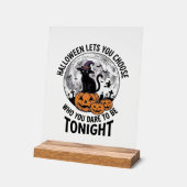 Citation de chat Halloween Citrouille Sorcière Gra (Angle)