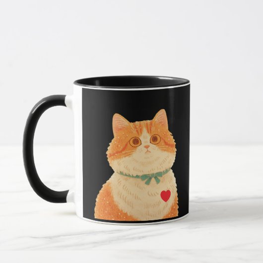 Citation de chats de Charles Dickens - Mug de chat (Gauche)