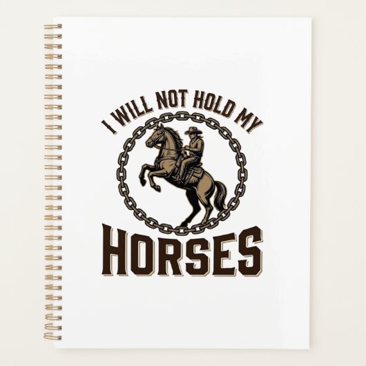 Citation de cheval drôle Design vintage de conduit (Devant)