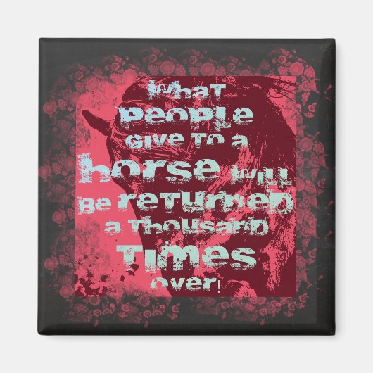 Citation de cheval II - Aimant (Devant)