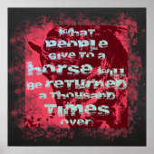 Citation de cheval II - Poster (Devant)