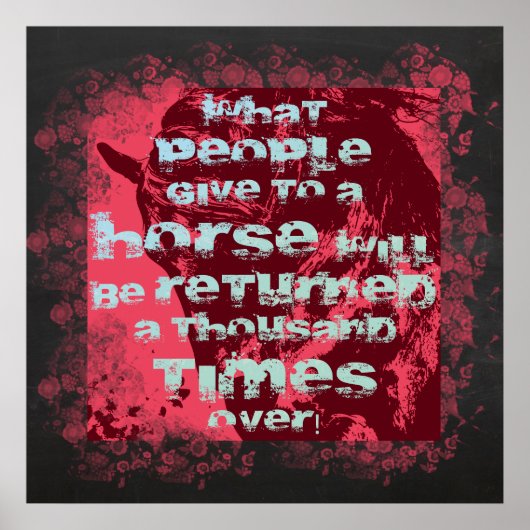 Citation de cheval II - Poster (Devant)