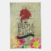 Citation de cheval - Serviette de cuisine (Vertical)