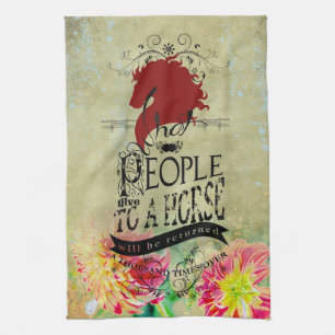 Citation de cheval - Serviette de cuisine