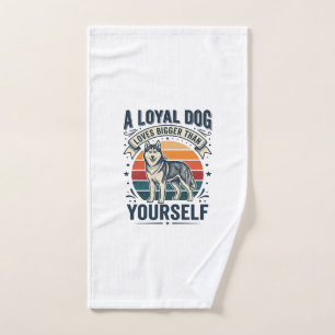 Citation de chien Husky Gravure vintage Design pou