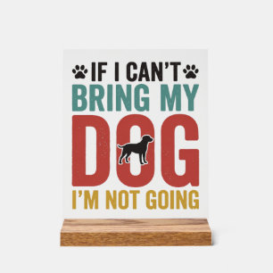 Citation de chien vecteur vintage Si je ne peux pa