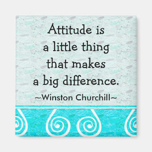 Citation de Churchill - aimant de motivation