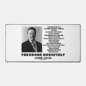 Citation de conseil de Theodore Roosevelt Osez de (Recto)