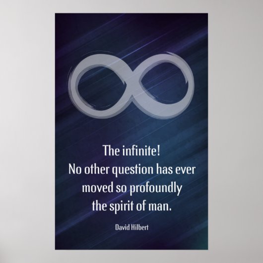Citation de David Hilbert - Math Posters (Devant)