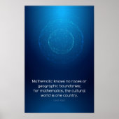Citation de David Hilbert - Math Posters (Devant)