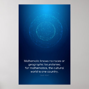 Citation de David Hilbert - Math Posters