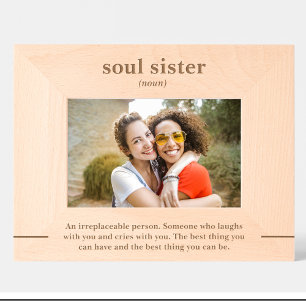 Citation de définition d'amis Cadre d'image en boi