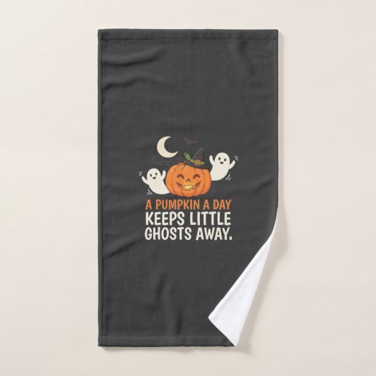 Citation de fantôme de citrouille de Halloween Des (Serviette à main)