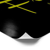 Citation de fitness Poster de tulipe jaune (Coin)