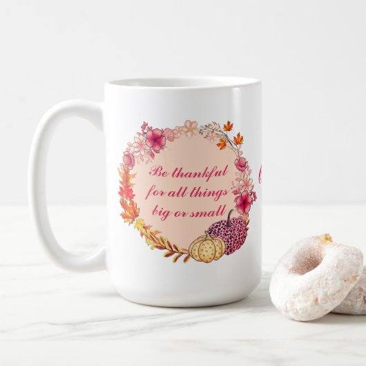 Citation de germe d'automne café Mug (Avec donut)
