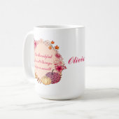 Citation de germe d'automne café Mug (Devant gauche)