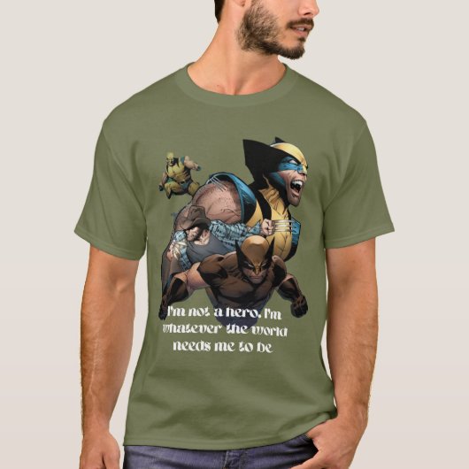 Citation de héros Wolverine T-shirt (Devant)
