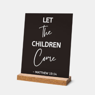 Citation de Jésus : Laissez les enfants venir