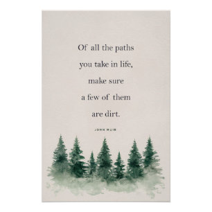 Citation de John Muir Nature - Art Mural Inspirant