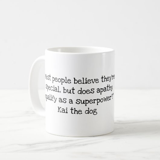 Citation de Kai le chien #2 Mug (Devant gauche)