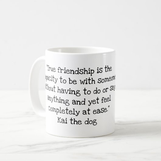 Citation de Kai le chien #4 Mug (Devant gauche)