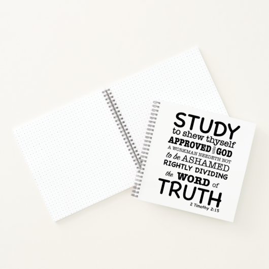 Citation de la Bible 2 Timothée 2:15 Journal (Intérieur)